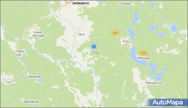 mapa Leśniczówka Narty, Leśniczówka Narty na mapie Targeo